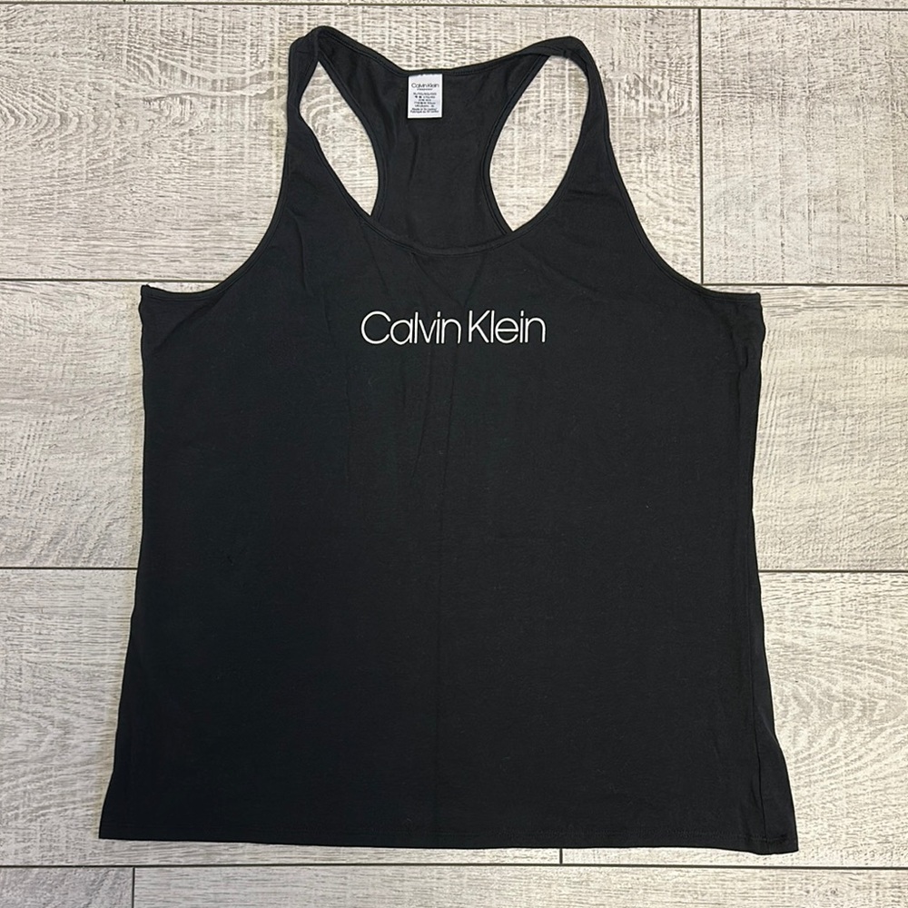 Calvin Klein Black Fitted Tank Top